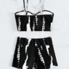 Bañador bikini Shorts con cordón de tie dye - Imagen 2