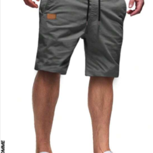 Manfinity Homme Hombres Shorts con cordón con diseño de parche